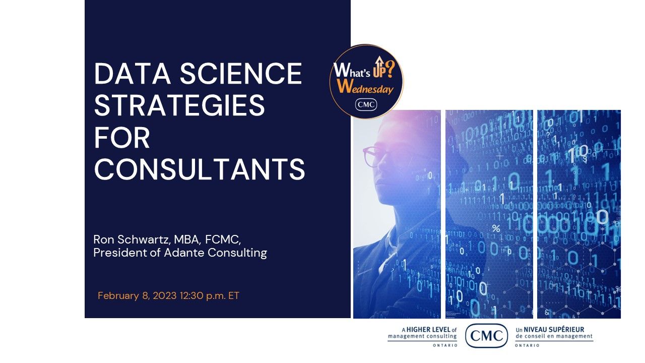 Data Science Strategies for Consultants